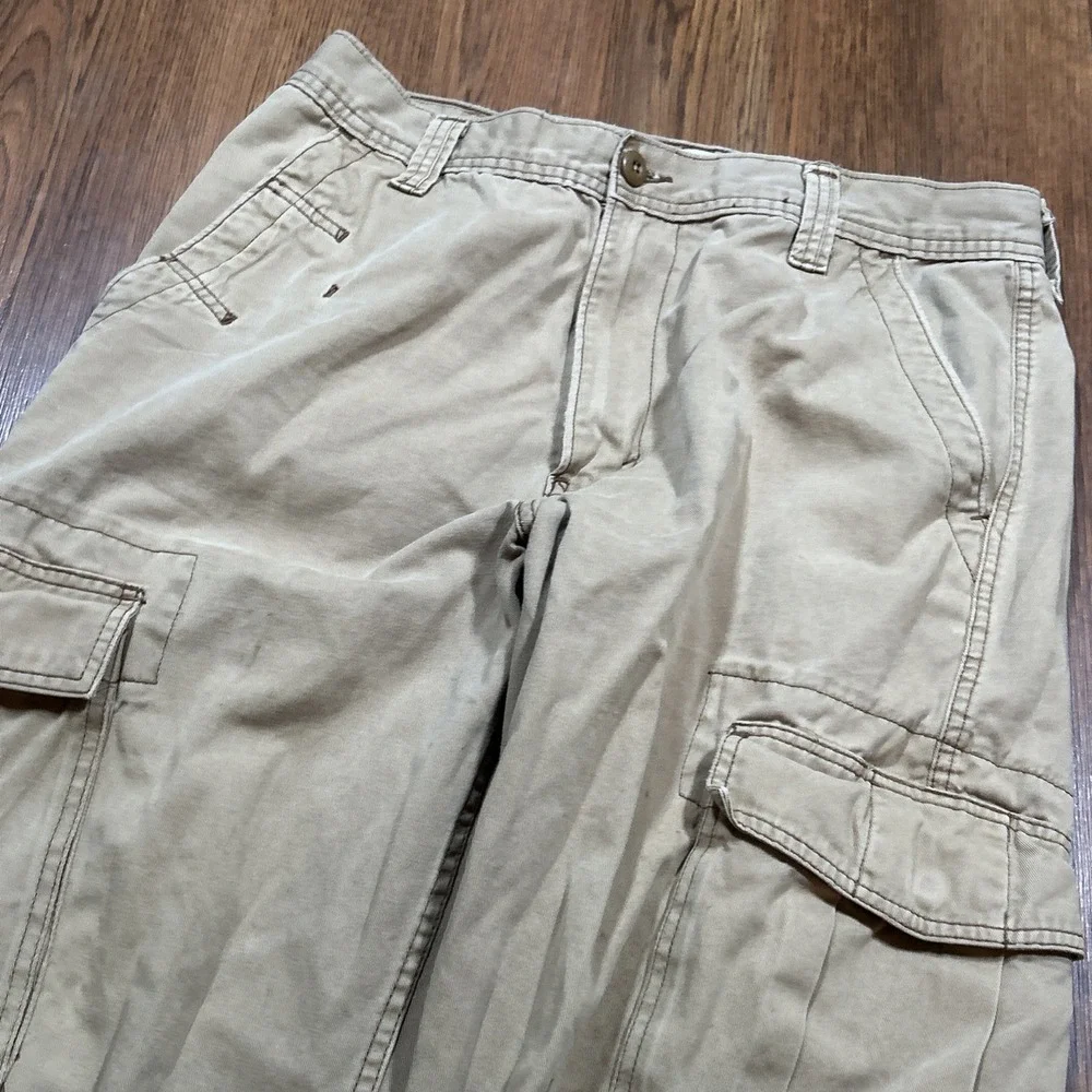 Levi's Workwear VTG Y2K Loose Straight Cargo Pants Men's 34x31 Beige, Skater